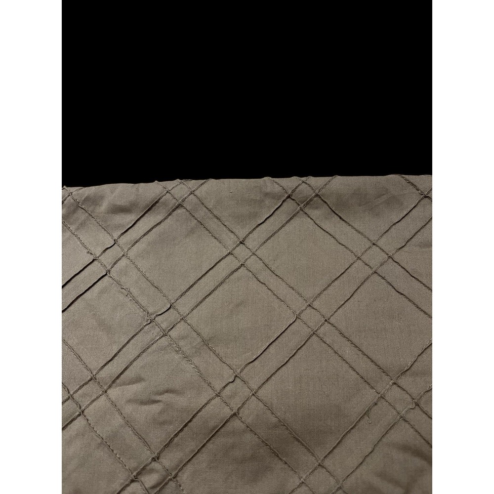 Quilt Craft Fabric Muslin Diagonal Pintuck Steel Gray 2 x 2 Squares 48 x 53 Grey